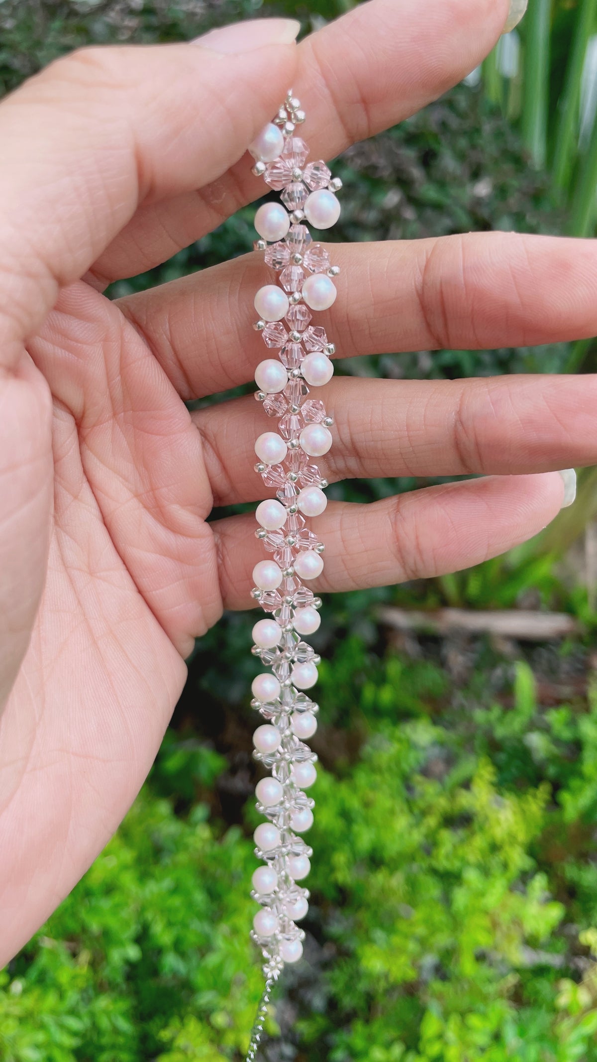 Blush Bloom Pearl Bracelet