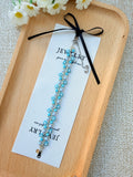 Azure Daisy Garden Bracelet