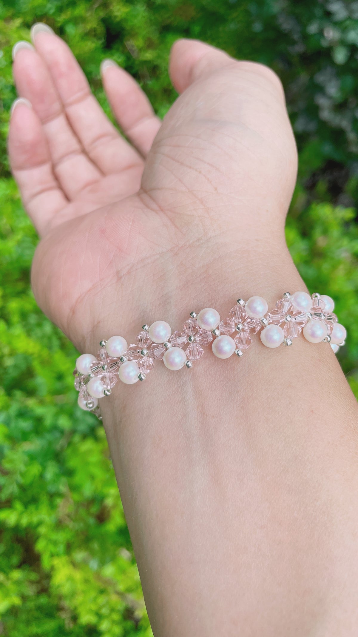 Blush Bloom Pearl Bracelet