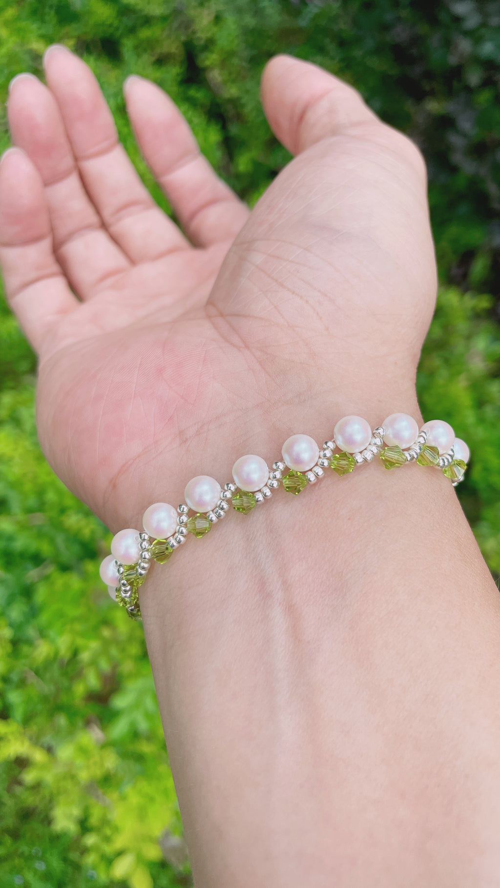 Verdant Pearl Whisper Bracelet
