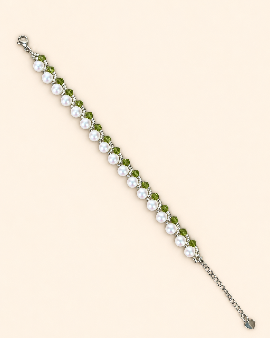Verdant Pearl Whisper Bracelet