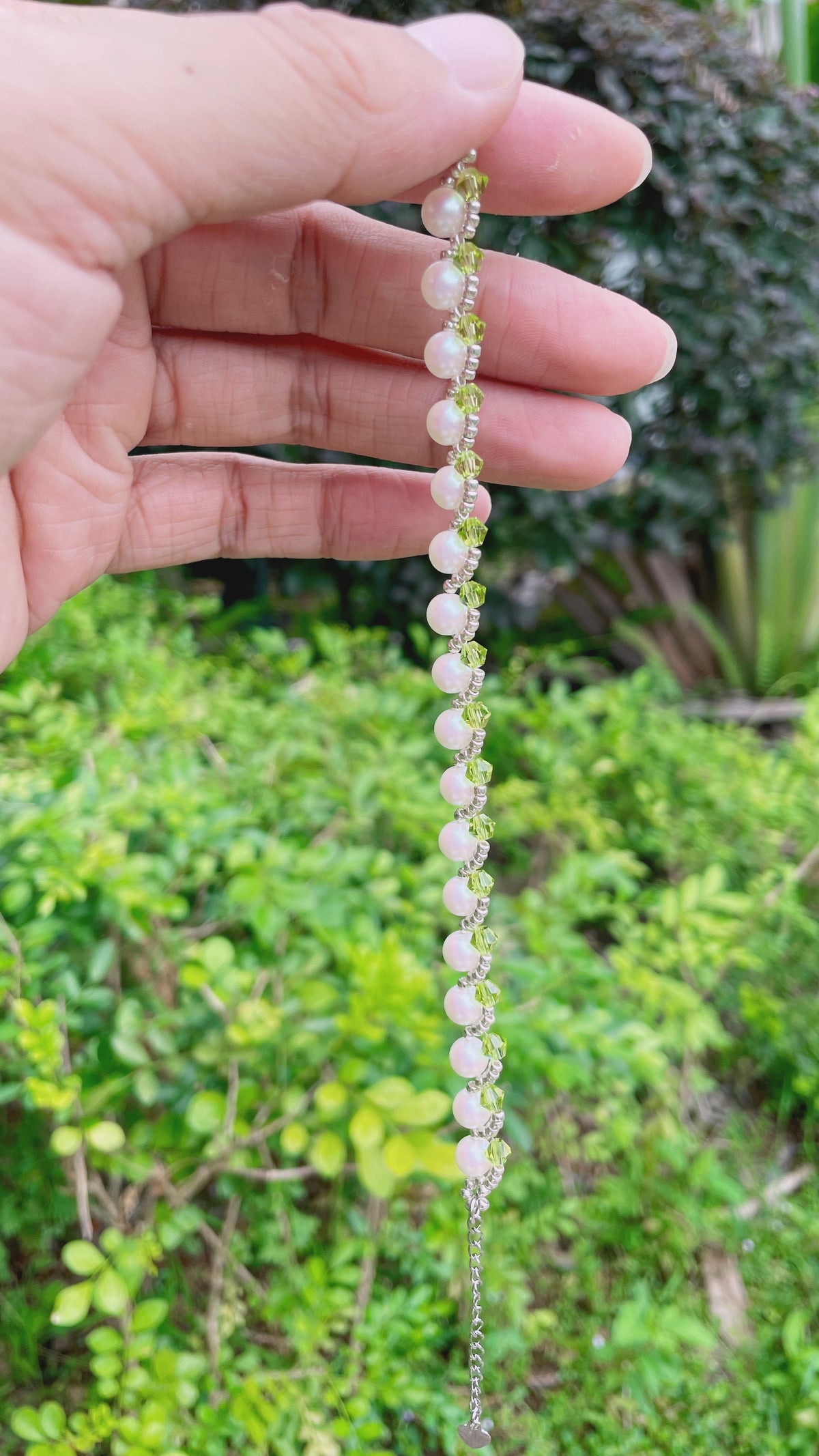 Verdant Pearl Whisper Bracelet